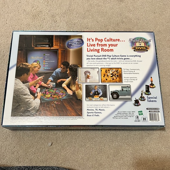 2003 1st edition Trivial Pursuit DVD Pop Culture Boardgame - Picture 2 of 4